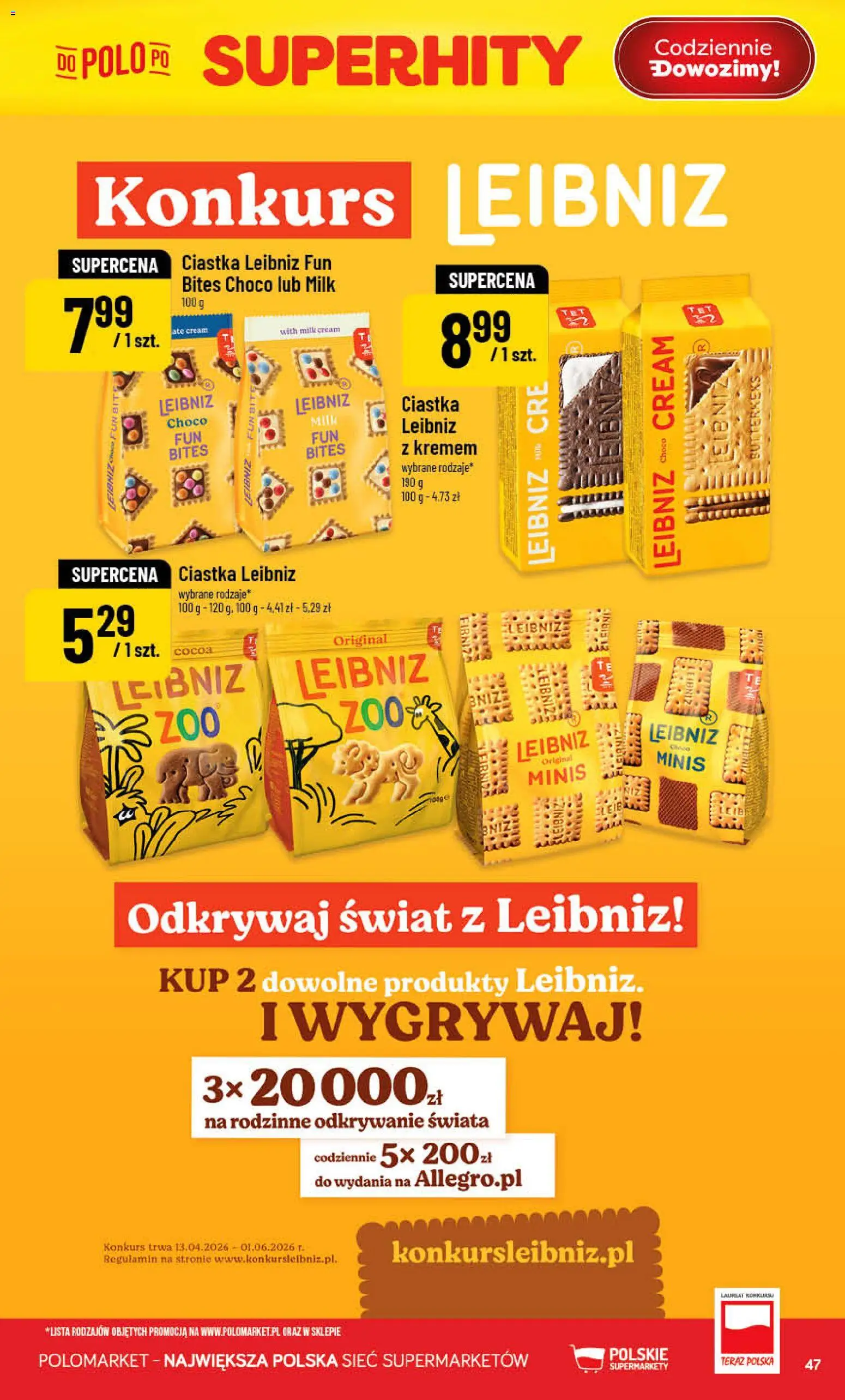 POLOmarket gazetka od 06.05.2026 | Strona: 47 | Produkty: Ciastka
