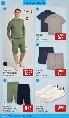 UP2FASHION Sneakers, UP2FASHION Sneakers 41 t/m 45. Per paar. - Voorbeeld van een folder van Aldi, geldig van 03-08-2026 | Pagina: 38 | Producten: Sweatshirt, Shirt, Sneakers