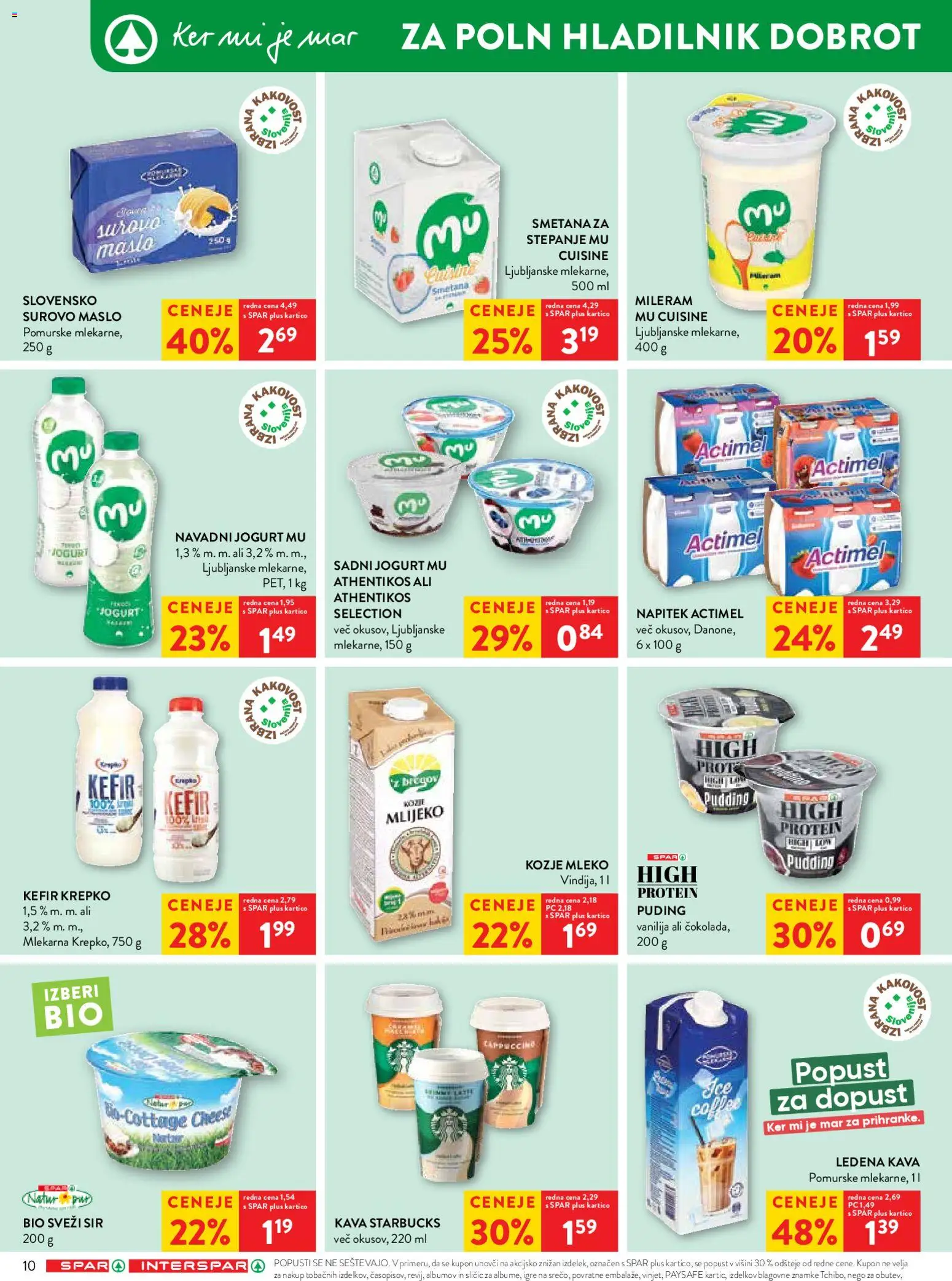 Novi Spar katalog ponudbe – veljaven od 19.08.2026 | Stran: 20 | Izdelki: Kefir, Mileram, Mleko, Jogurt