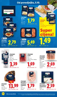 ITALIAMO Pršut, ITALIAMO Pršut - Pregled kataloga iz trgovine Lidl, vrijedi od 05.10.2026 | Stranica: 18