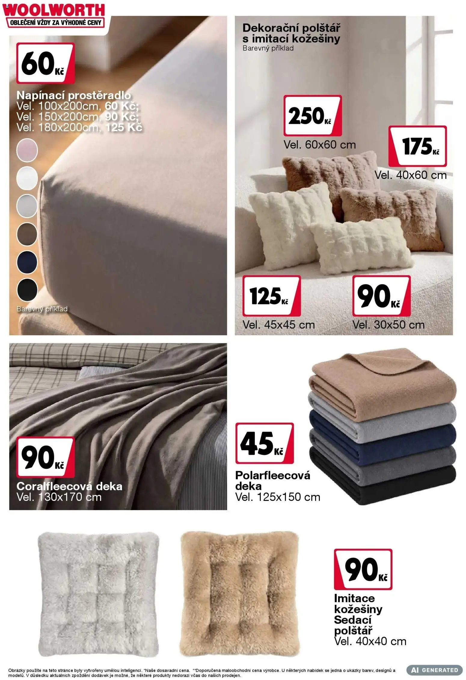 Woolworth leták - Trebic od 02.10.2026 | Strana: 29 | Produkty: Deka, Polštář, Oblečení, Prostěradlo