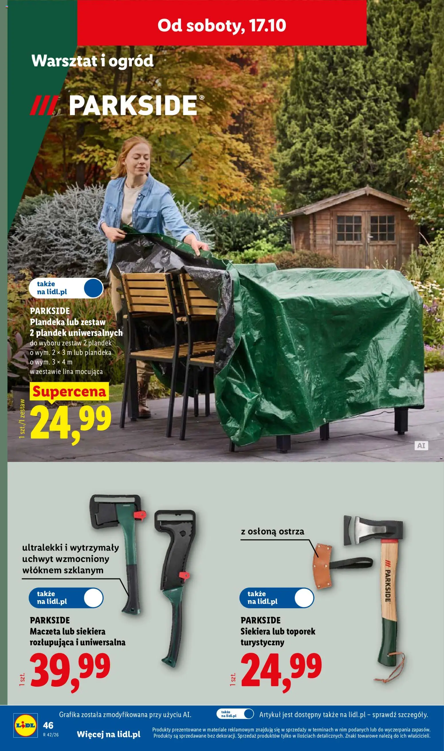 Lidl Polsko katalog od 12.10.2026 | Strana: 50 | Produkty: Parkside, Lina