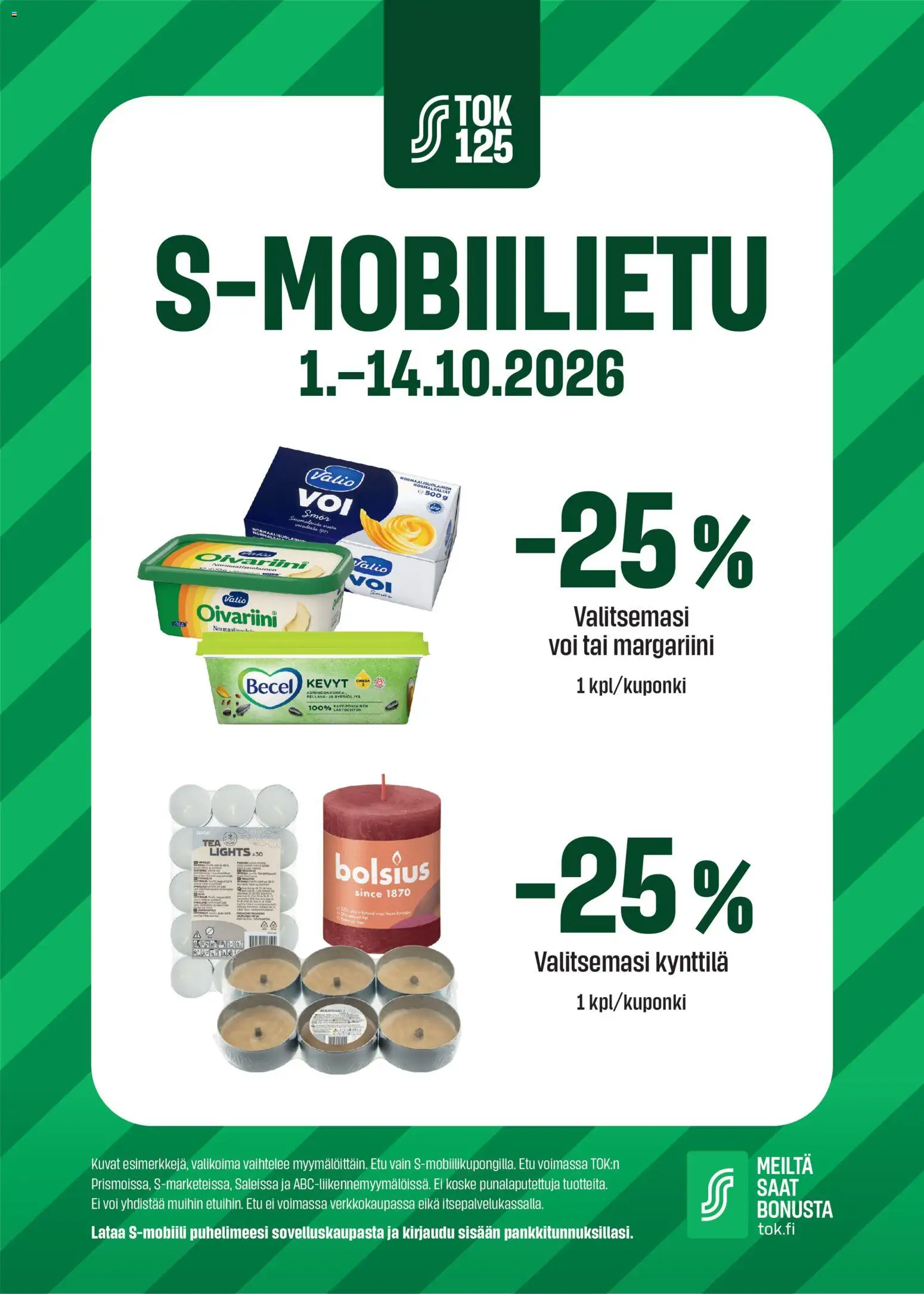 S-market S-Mobiliietu – voimassa 01/10/2026 alkaen | Sivu: 1 | Tuotteet: Margariini, Voi