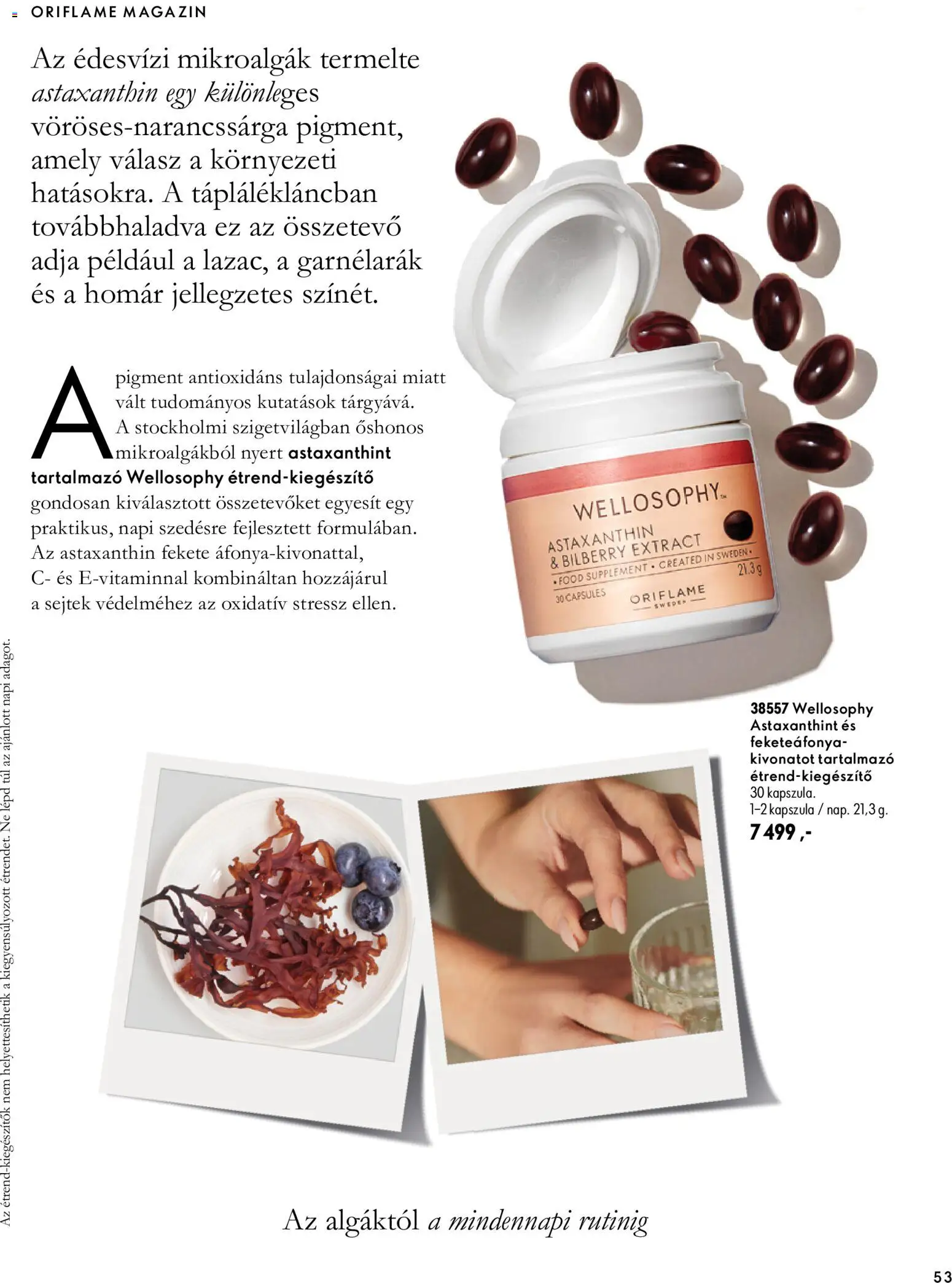 Oriflame akciós ujság - amely érvényes a következő dátumtól: 2026.09.30. | Oldal: 53 | Termékek: Kapszula, Garnélarák, Homár, Magazin