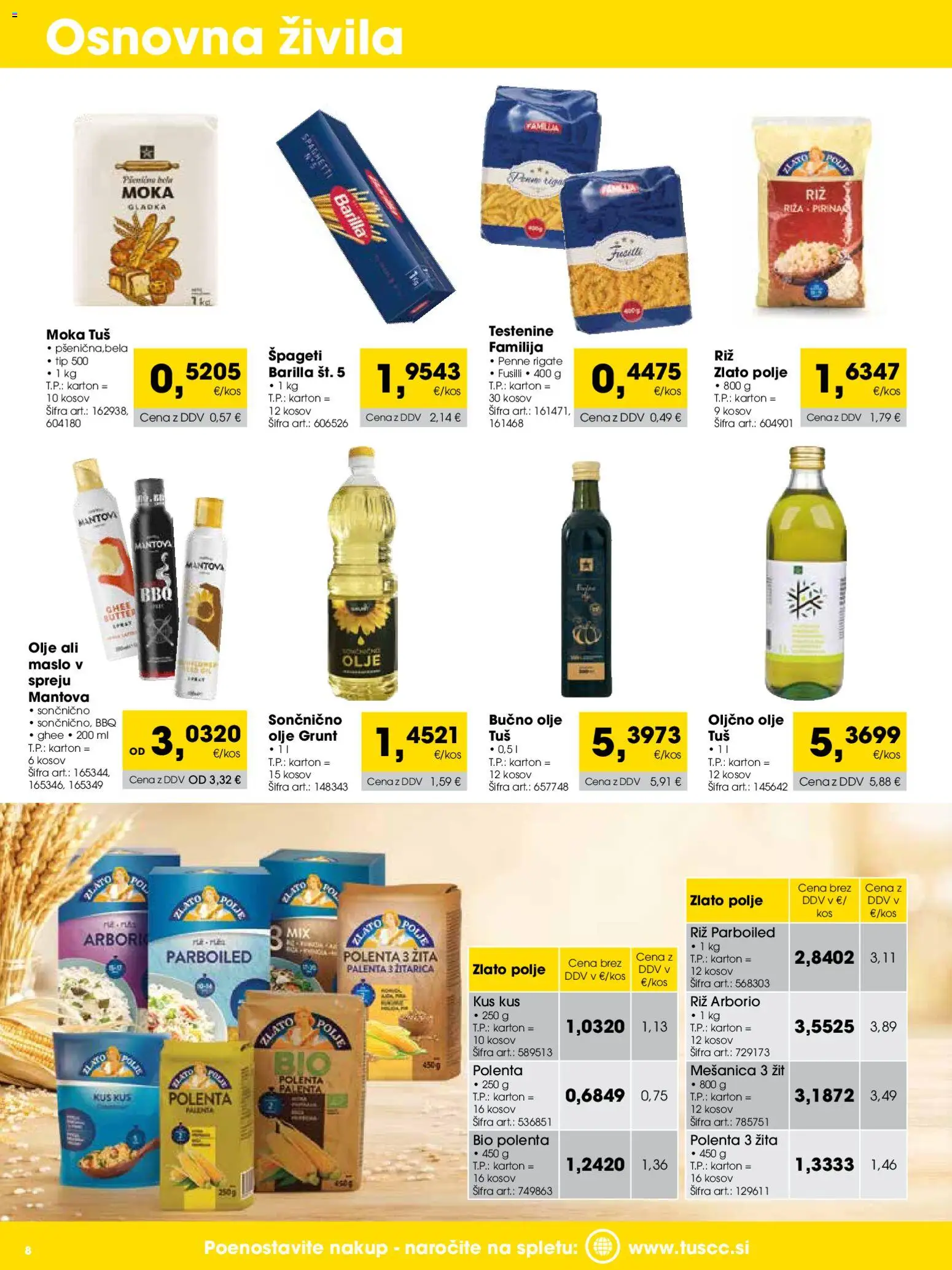 Novi Tuš katalog ponudbe – veljaven od 01.09.2026 | Stran: 8