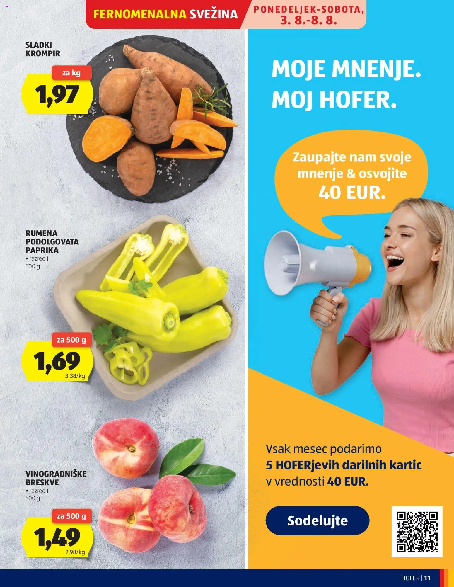 Novi Hofer katalog ponudbe – veljaven od 29.07.2026 | Stran: 11 | Izdelki: Paprika, Krompir