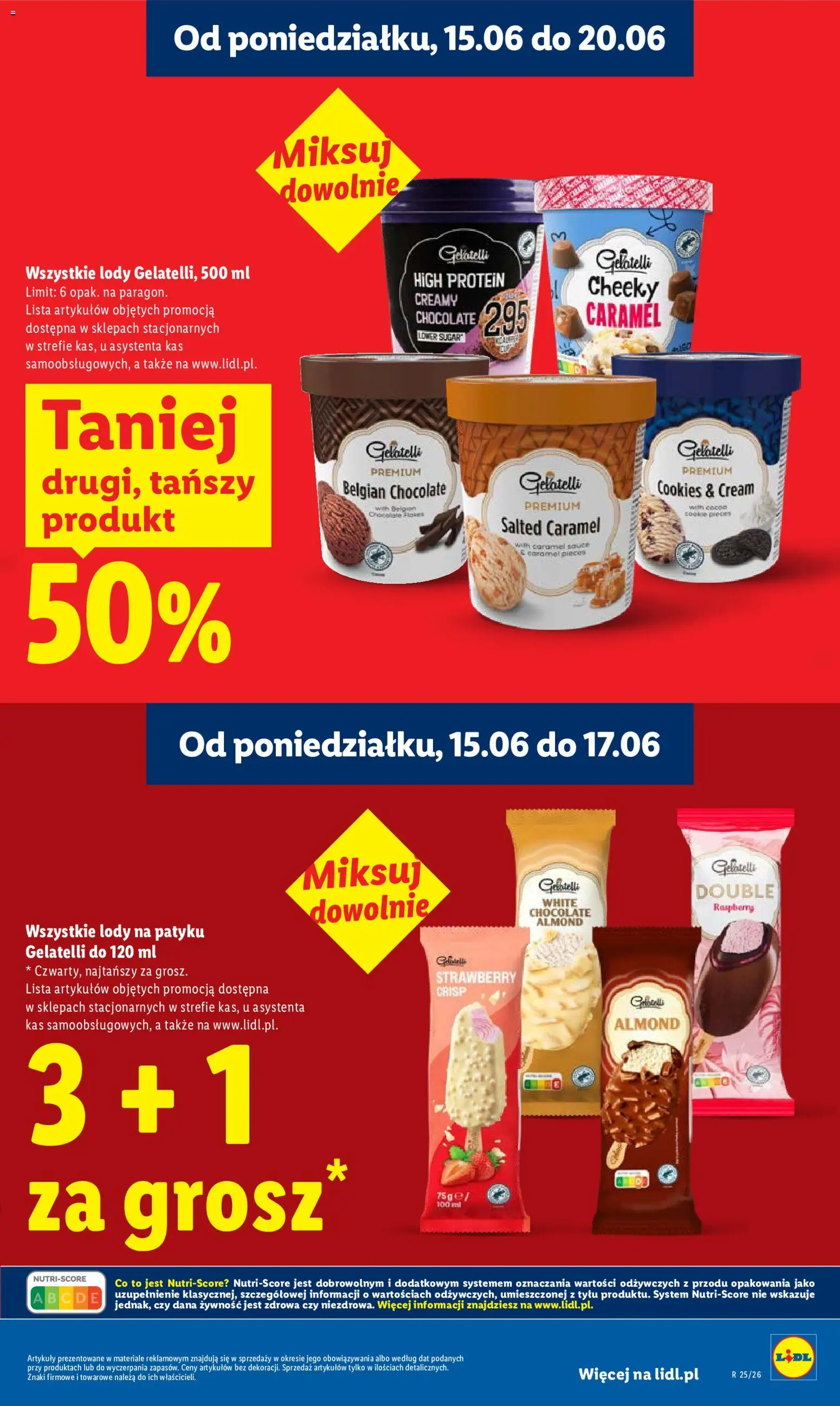 Lidl Polsko leták od 15.06.2026 | Strana: 17 | Produkty: Cookies, Gelatelli, Protein