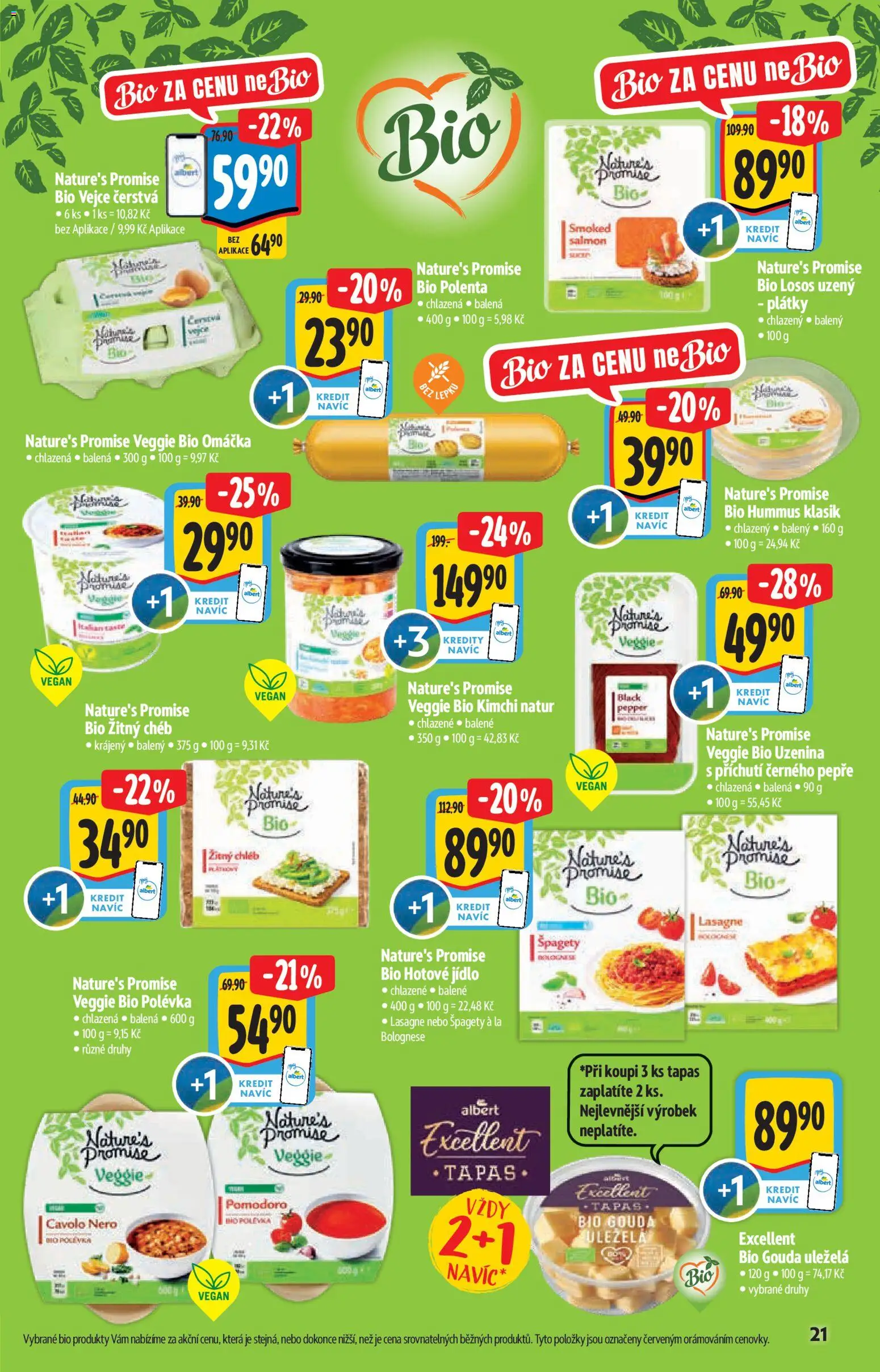 Albert katalog - Hypermarket - Bio od 13.05.2026 | Strana: 21 | Produkty: Gouda, Chléb, Žitný chléb, Špagety