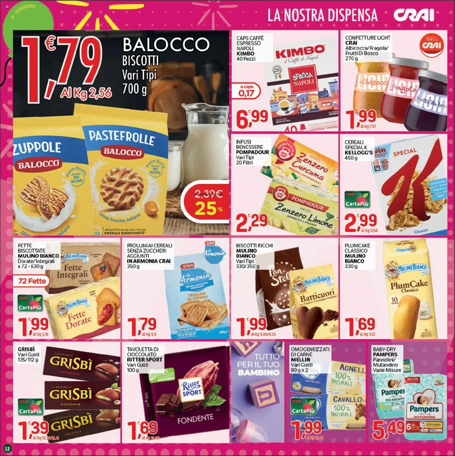 Volantino CRAI del 01/10/2026 | Pagina: 12 | Prodotti: Caffè, Cioccolato, Limone, Tavoletta