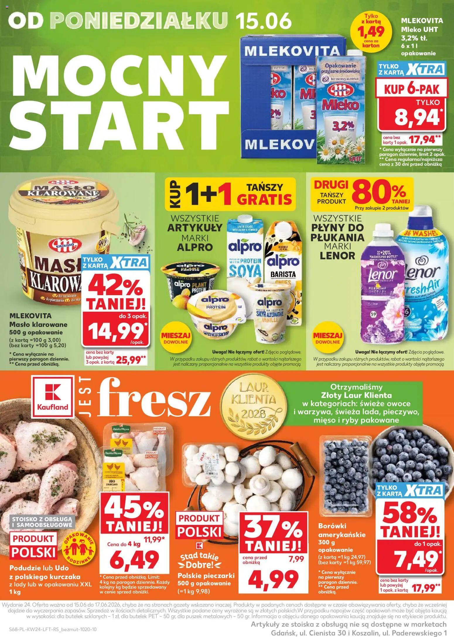 Kaufland Polsko leták od 11.06.2026 | Strana: 68 | Produkty: Mléko, Skyr, Protein, Alpro