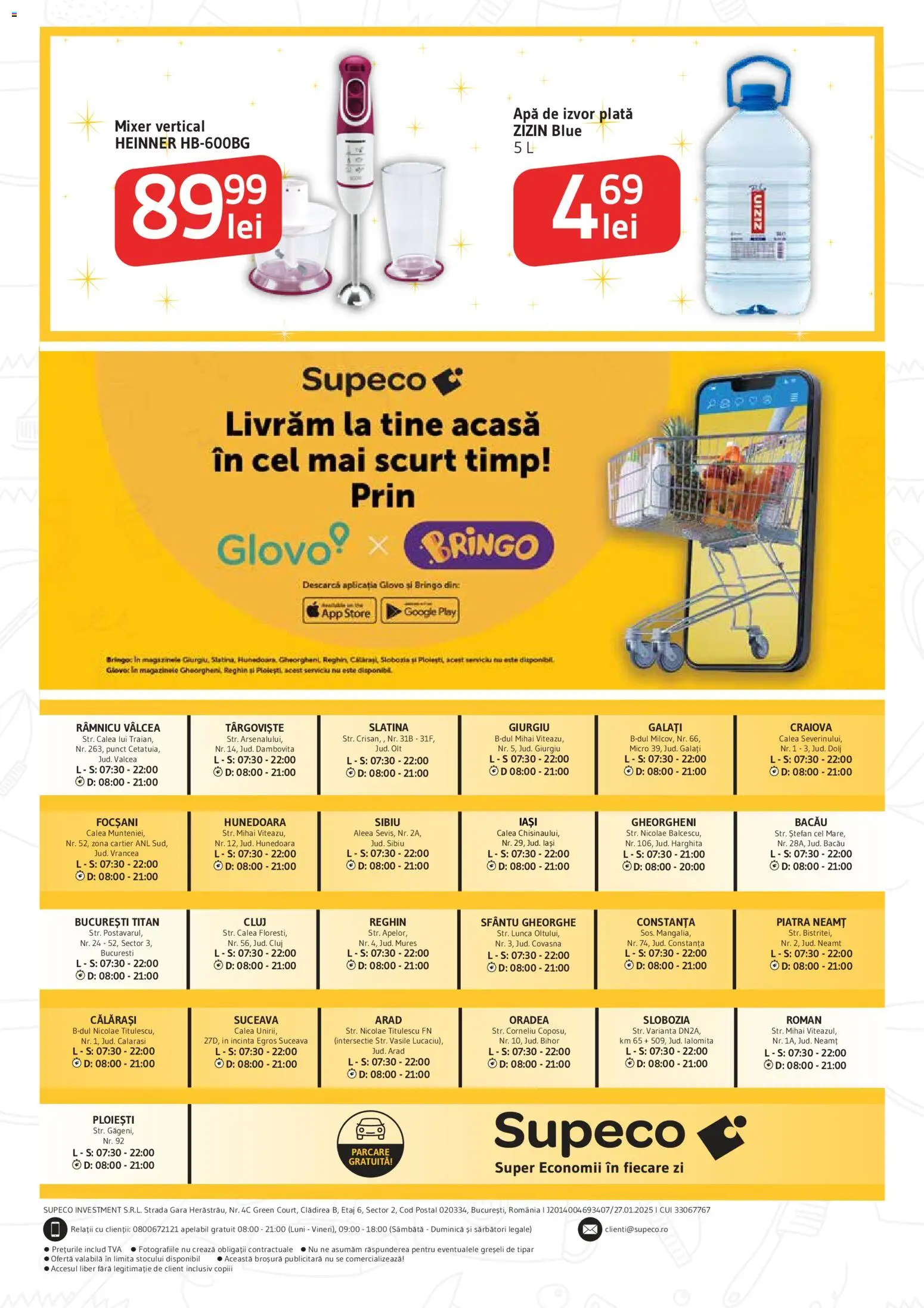 Noul catalog Supeco – valabil de la 25.06.2026 | Pagină: 21 | Produse: Mixer, Apă