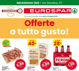 Anteprima del volantino Eurospar volantino Melegnano valido a partire dal 06/08/2026