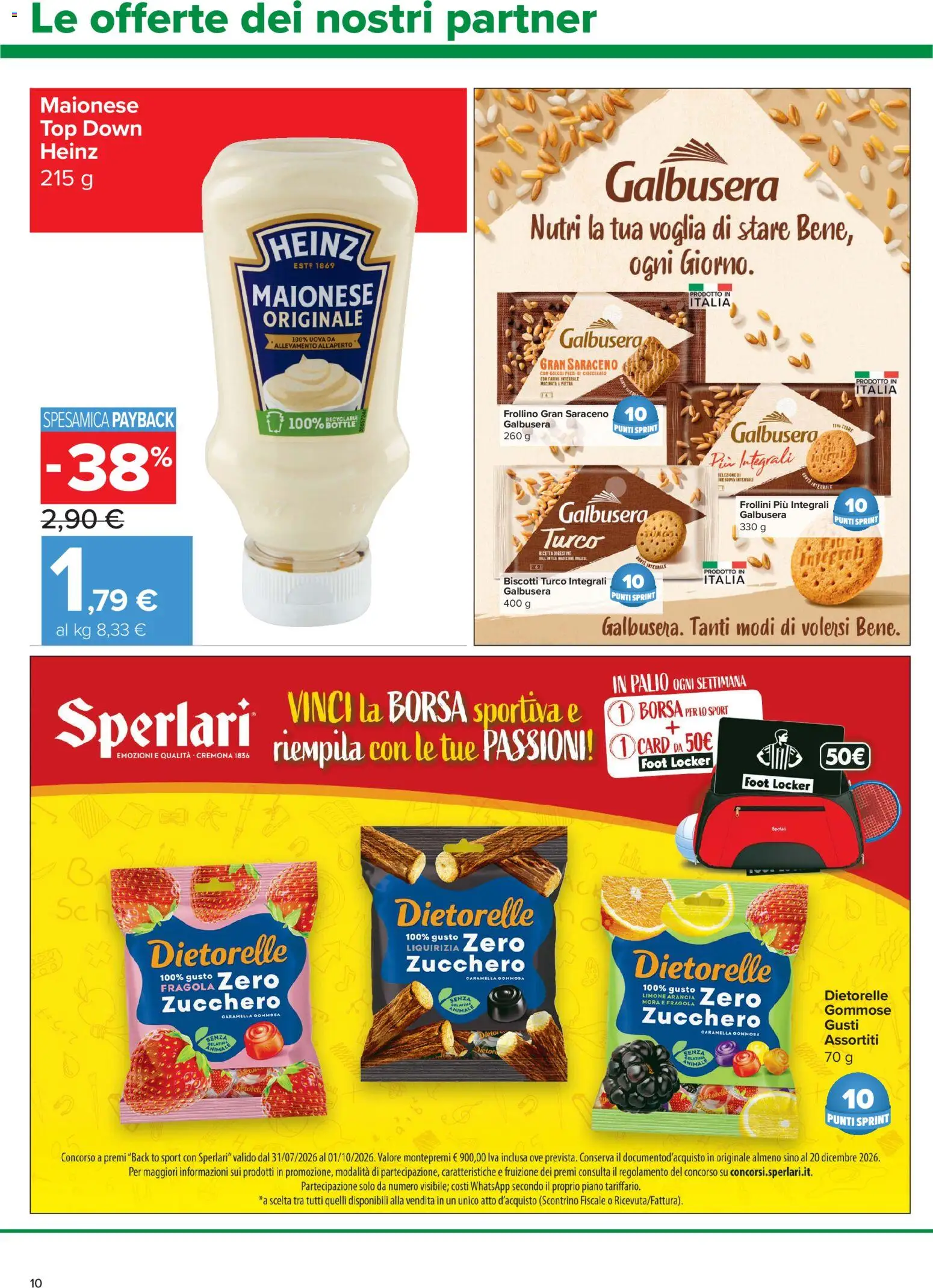 Volantino Carrefour del 27/08/2026 | Pagina: 10 | Prodotti: Biscotti, Zucchero, Limone, Macinato