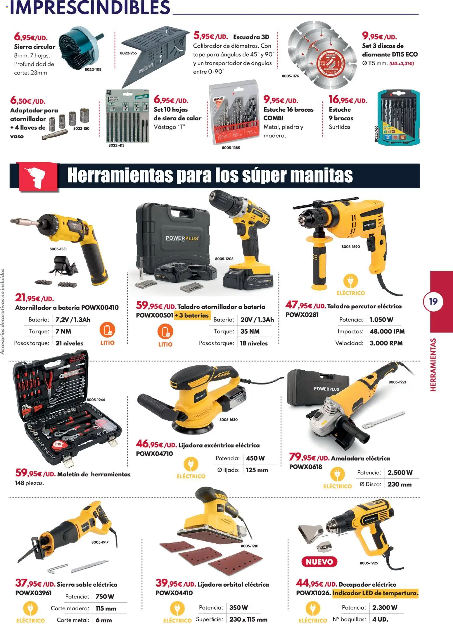 BricoCentro - Folleto Vuelta al Cole │ válido desde el 24/08/2026 | Página: 19 | Productos: Herramientas, Disco, Adaptador, Combi