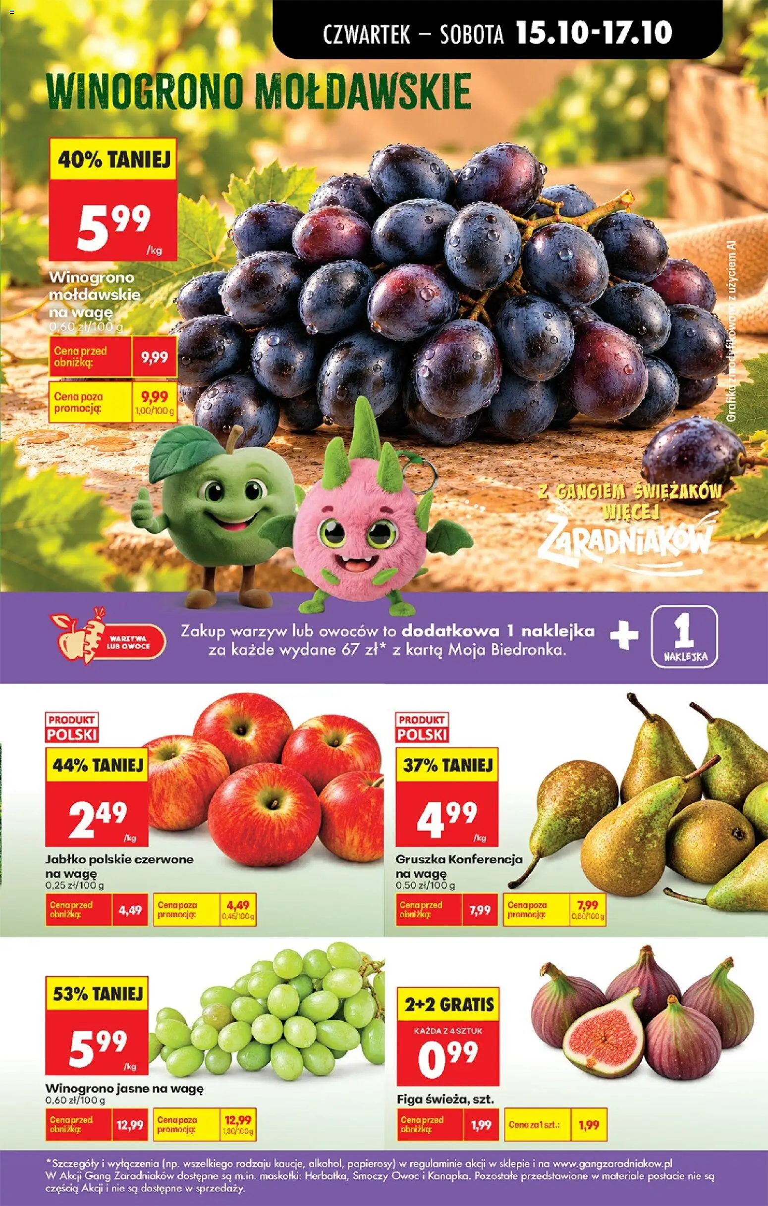 Biedronka gazetka - Czas na toast od 15.10.2026 | Strona: 29 | Produkty: Karta, Maskotki, Warzywa, Owoce
