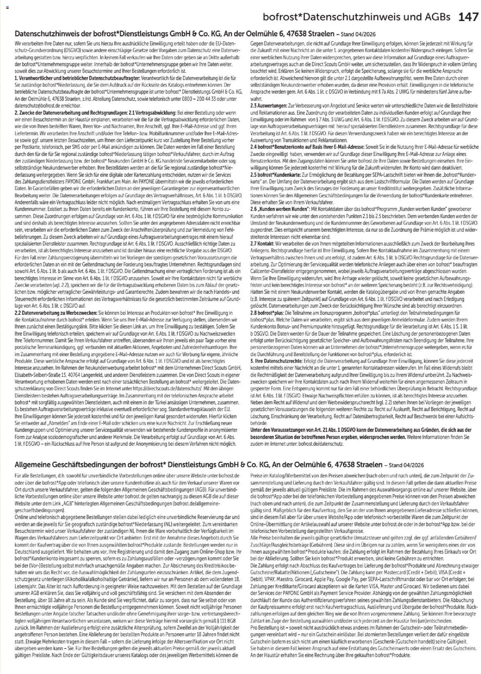 Bofrost Katalog – gültig ab 07.09.2026 | Seite: 147 | Produkte: Apple, Telefon, Nachricht