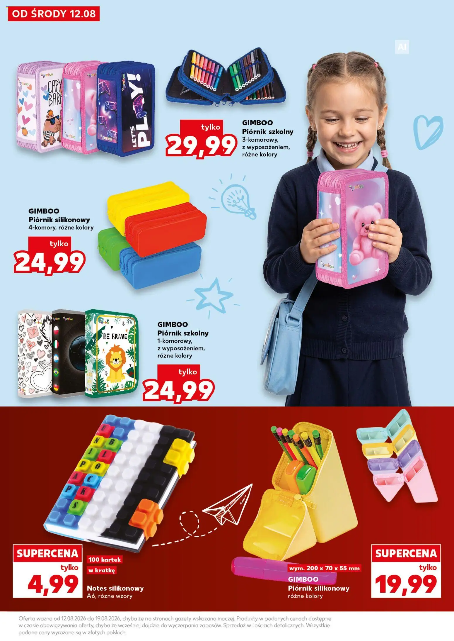 Kaufland gazetka - Wszystko do szkoły od 12.08.2026 | Strona: 31 | Produkty: Notebook, Gazety, Piórnik