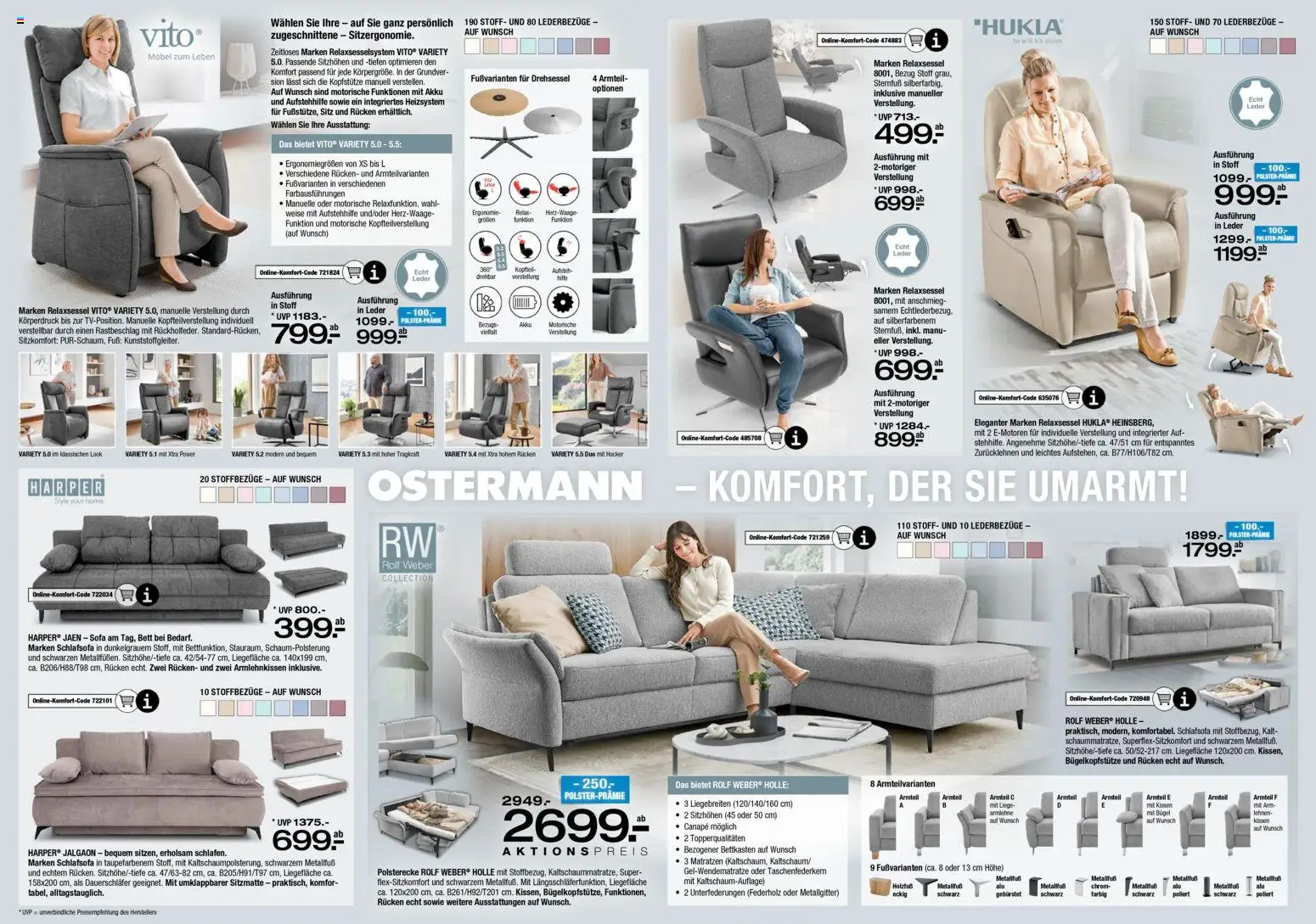 Ostermann Prospekt Gartenmöbel – gültig ab 16.04.2026 | Seite: 11 | Produkte: Hocker, Relaxsessel, Kissen, Liege
