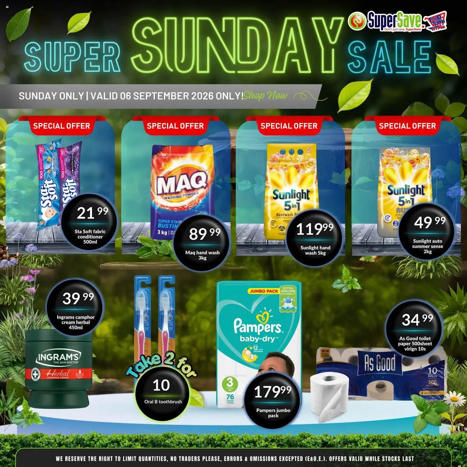 New Super Save catalogue – valid from 06/09/2026 | Page: 7 | Products: Handwash, Powder, Cream, Paper