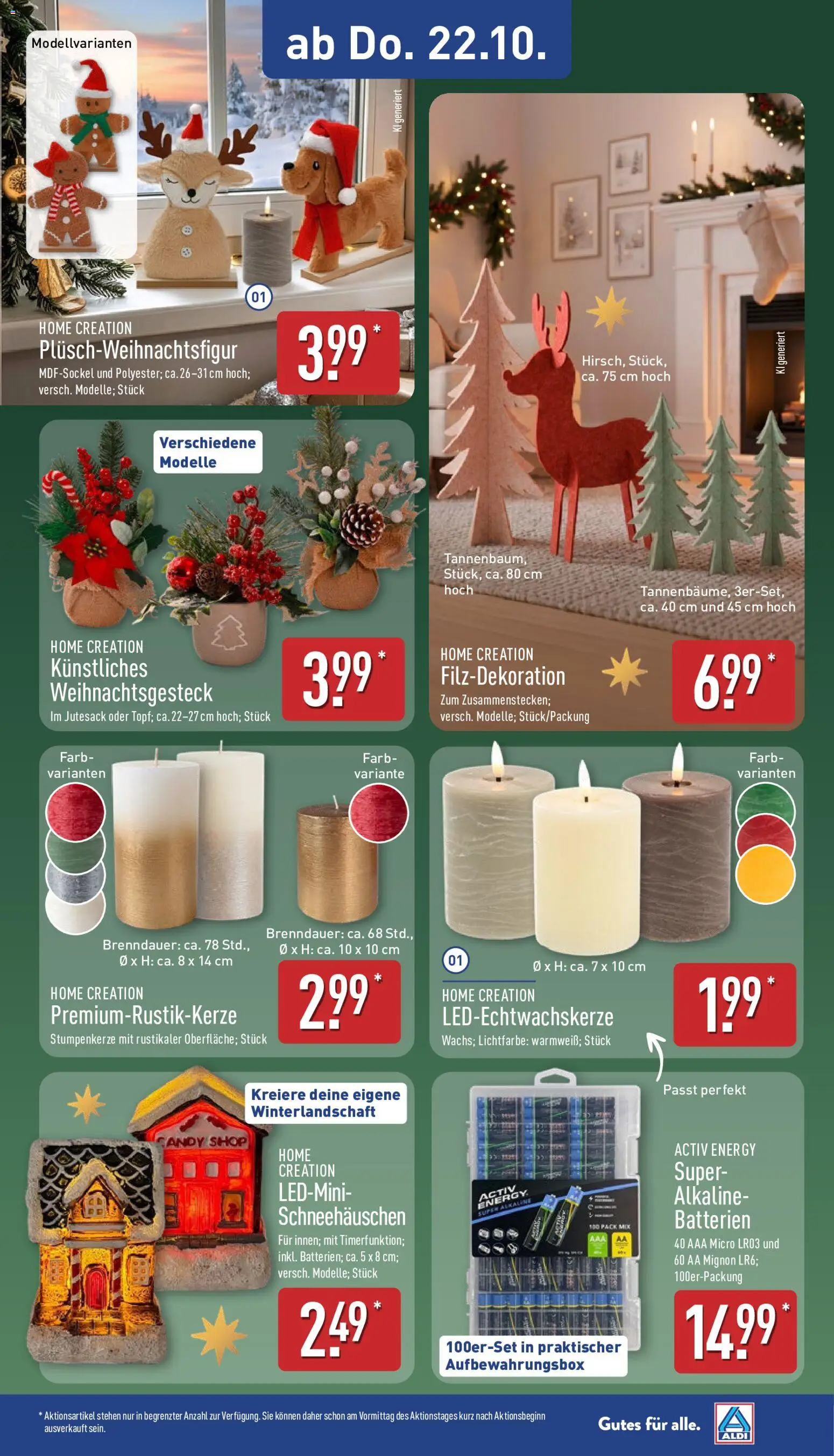 Aldi Prospekt – gültig ab 19.10.2026 | Seite: 12 | Produkte: Batterien, Energy, Home creation