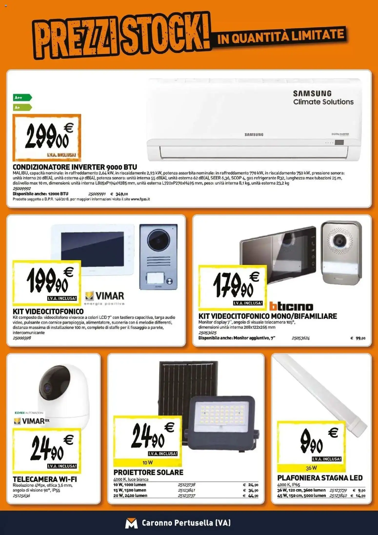 Volantino TECNOMAT del 26.03.2026 | Pagina: 13 | Prodotti: Monitor, Tastiera, Condizionatore, Samsung