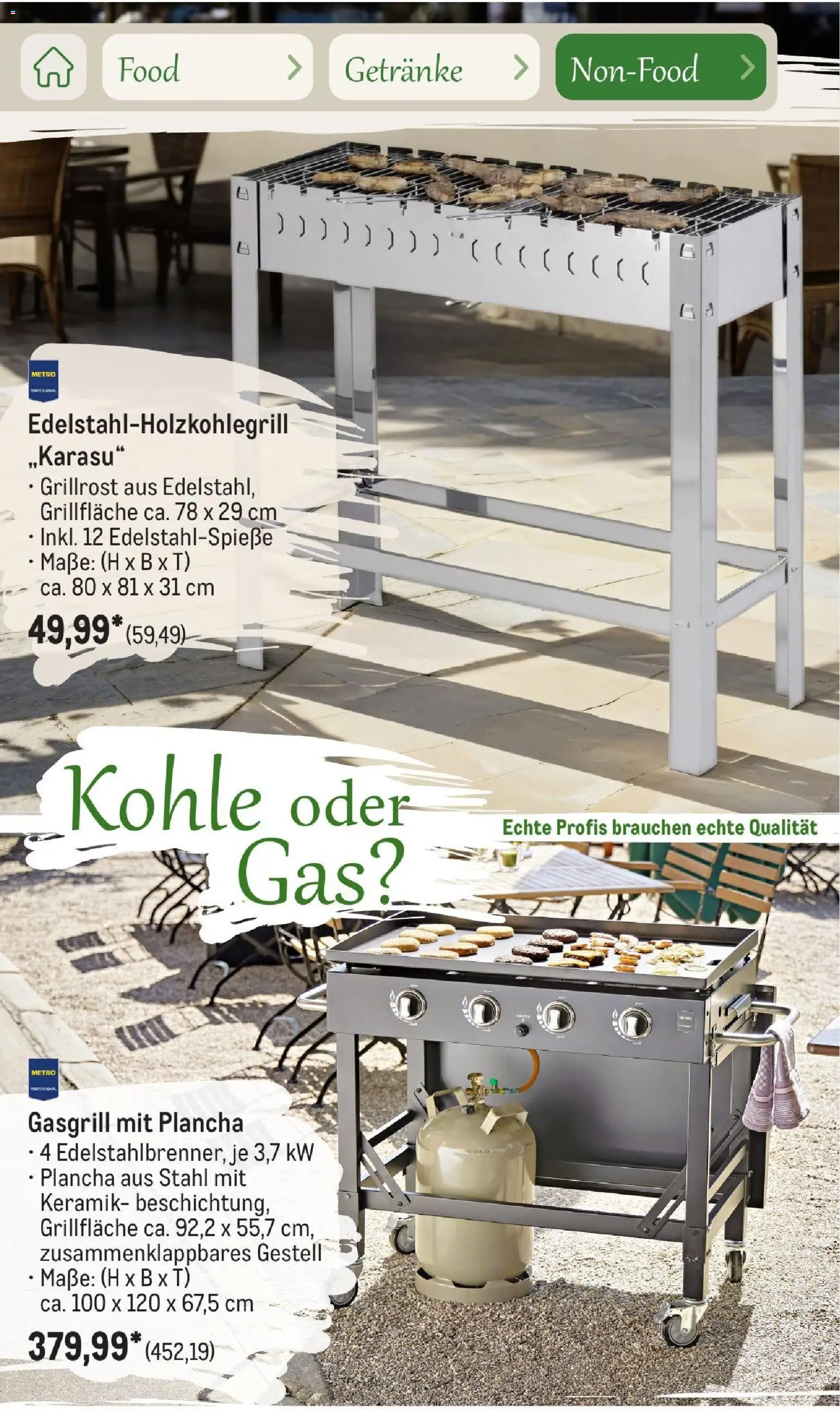 Metro Saisonkatalog Outdoor Dining – gültig ab 01.06.2026 | Seite: 98