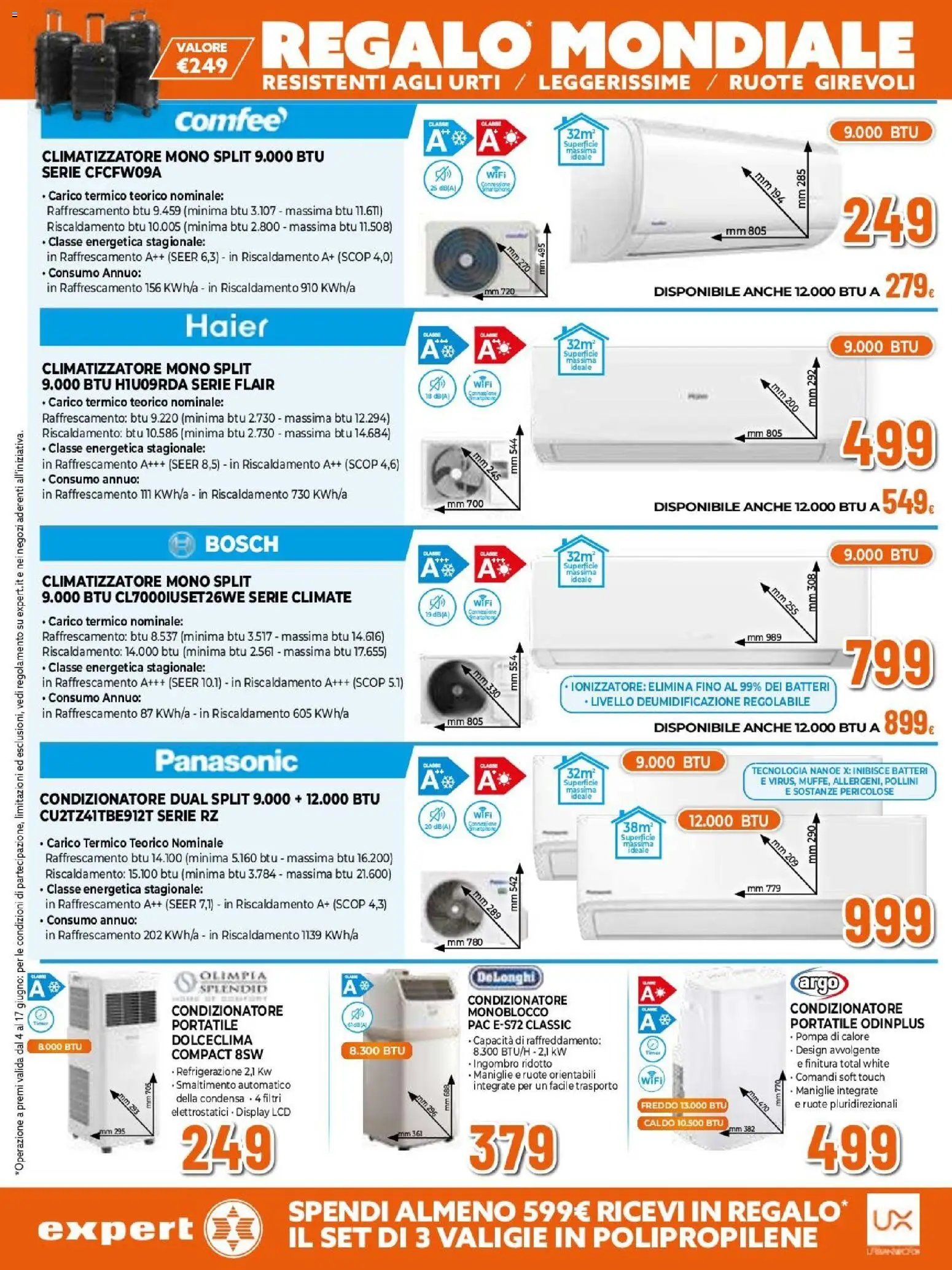 Volantino Expert del 04.06.2026 | Pagina: 24 | Prodotti: Climatizzatore, Condizionatore, Condizionatore portatile