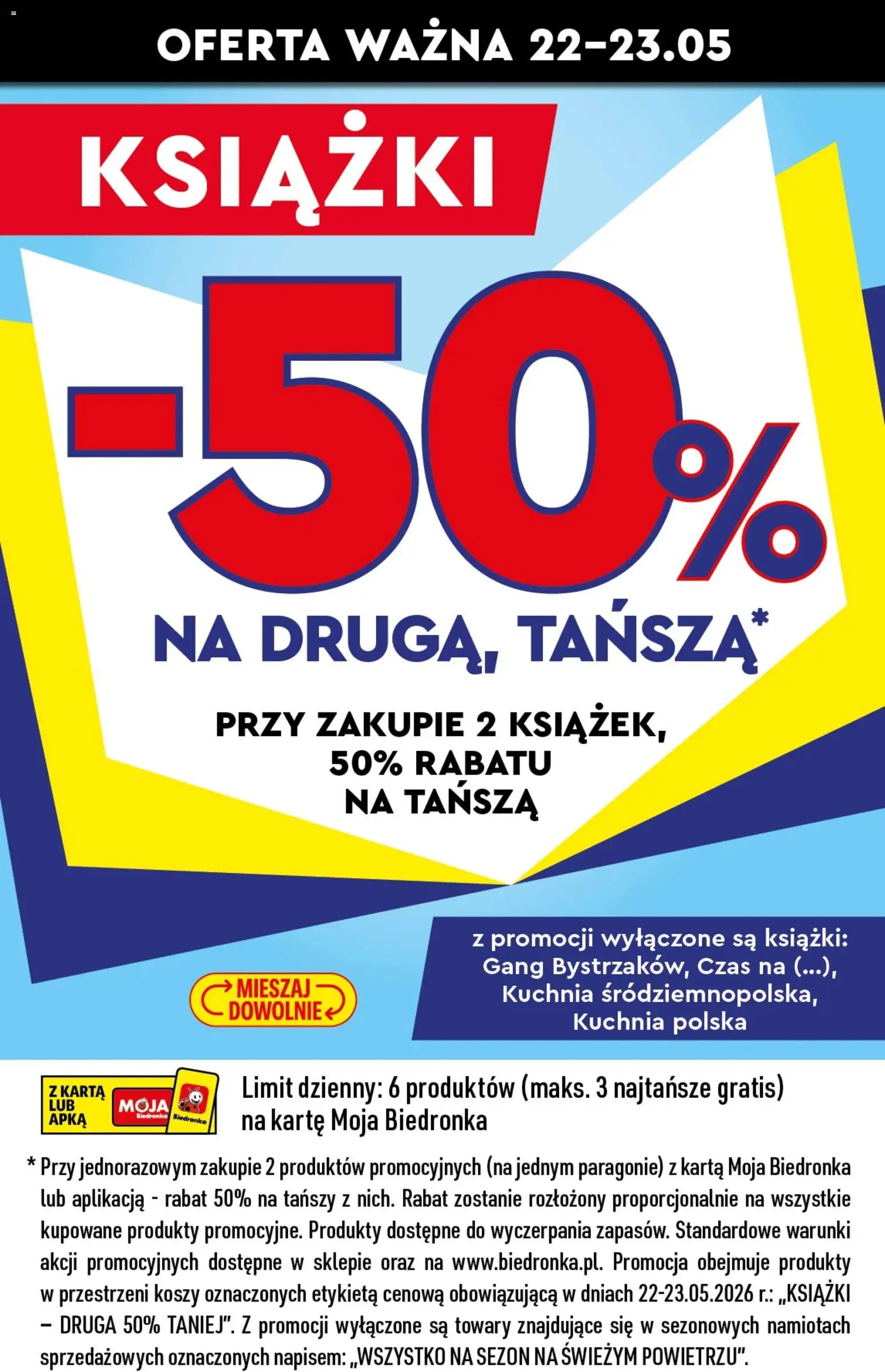 Biedronka gazetka - Tani weekend od 22.05.2026 | Strona: 4 | Produkty: Karta, Książki