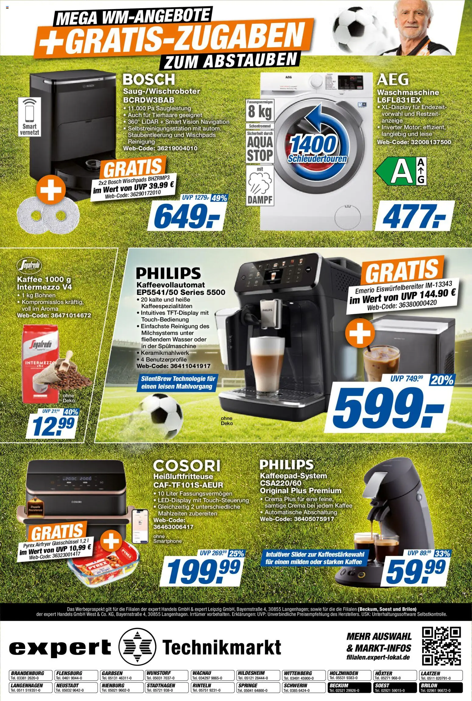 Expert Prospekt 	 – gültig ab 01.05.2026 | Seite: 12 | Produkte: Bosch, Navigation, Waschmaschine, Segafredo