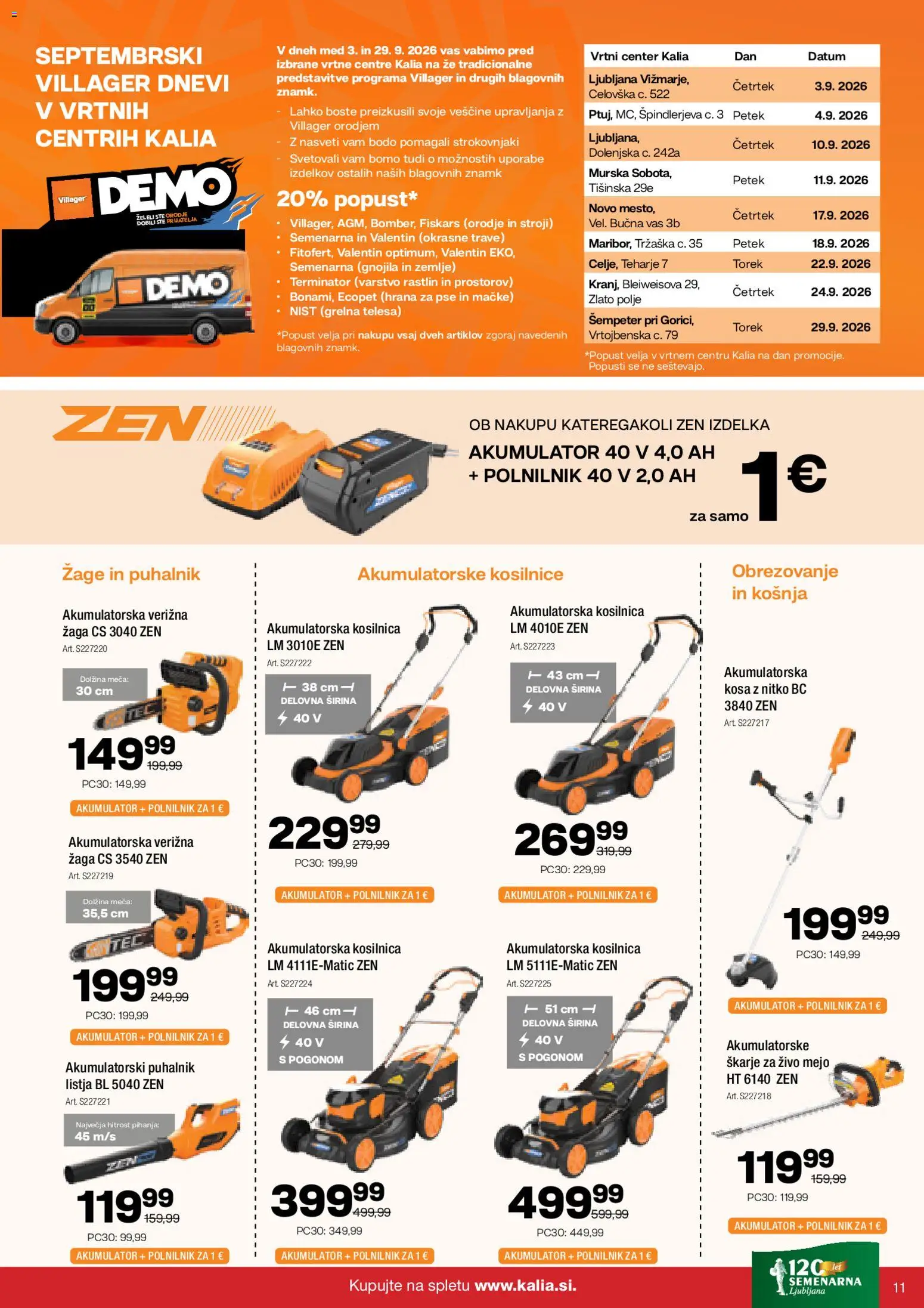 Novi Kalia katalog ponudbe – veljaven od 31.08.2026 | Stran: 11 | Izdelki: Med, Hrana za pse, Škarje za živo mejo, Orodje