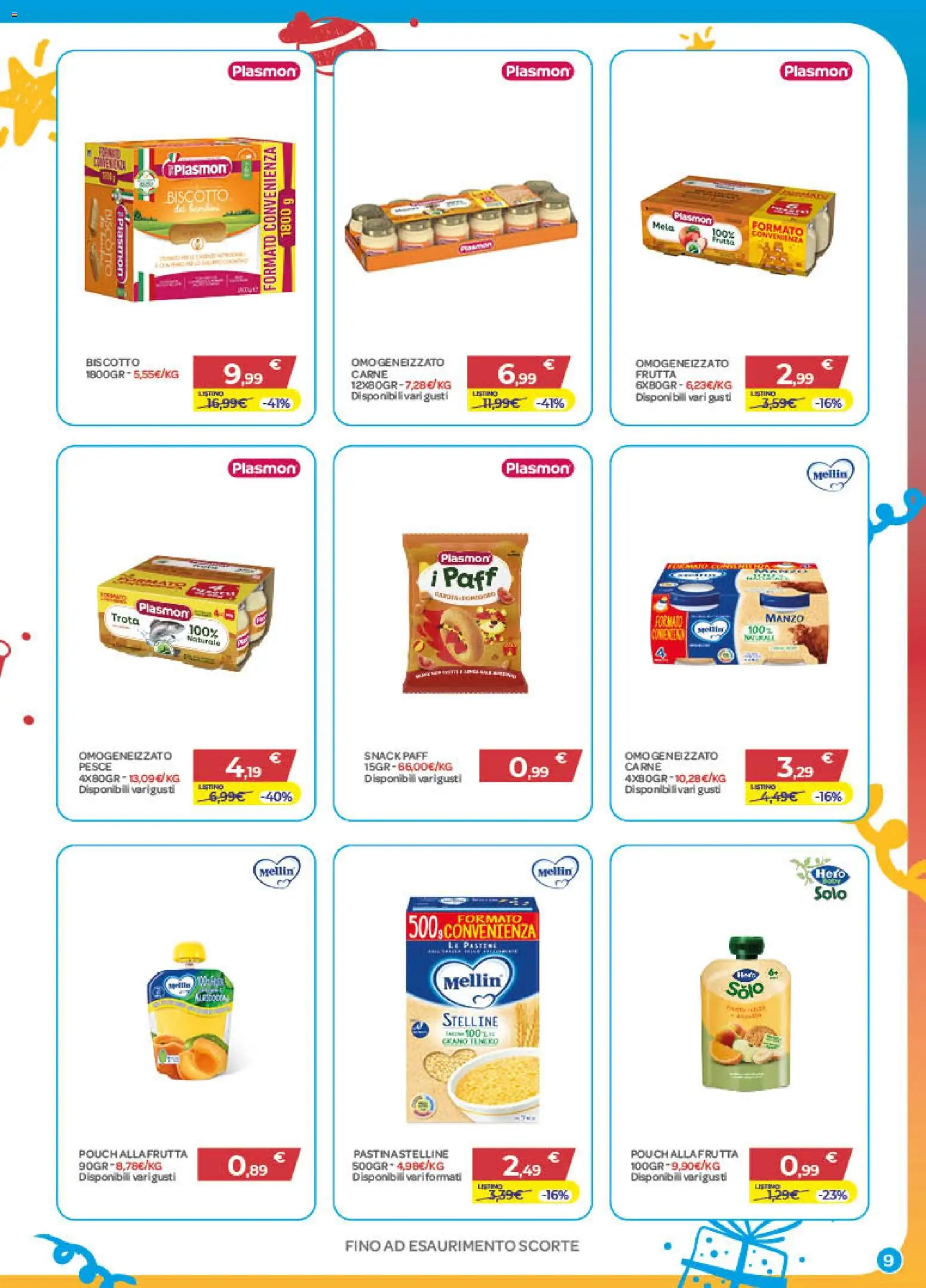 Volantino Bimbo store del 01/10/2026 | Pagina: 9 | Prodotti: Pesce, Manzo, Frutta, Carne