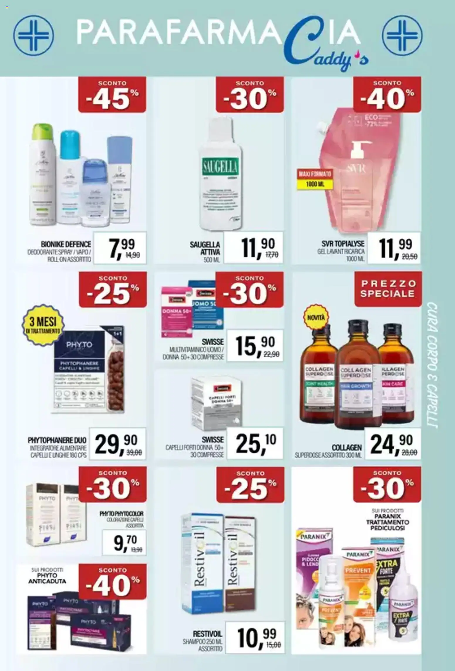 Volantino Caddy's del 24/07/2026 | Pagina: 3 | Prodotti: Shampoo, Deodorante, Integratore alimentare