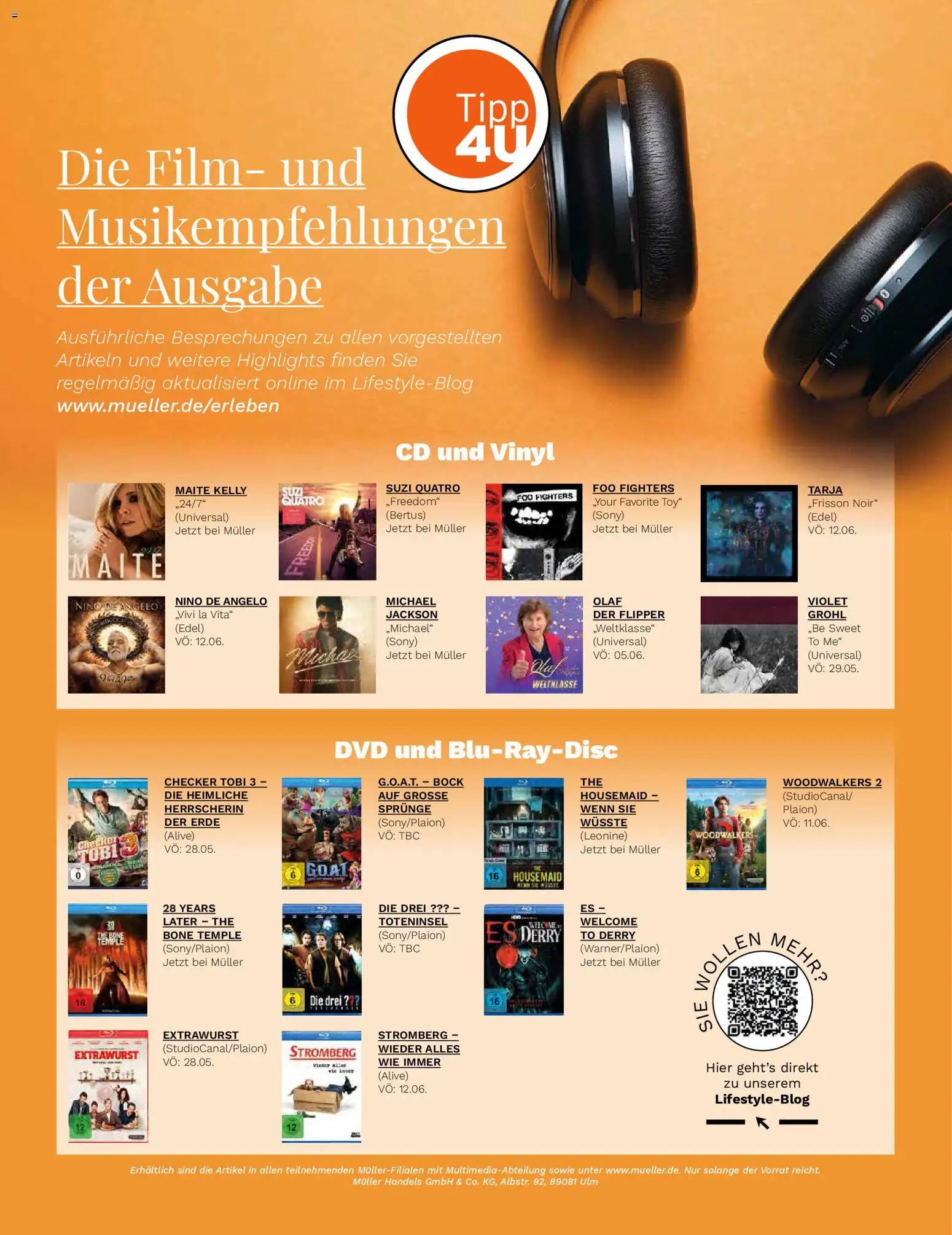 Müller Lifestyle – gültig ab 05.05.2026 | Seite: 52 | Produkte: Sony, Dvd
