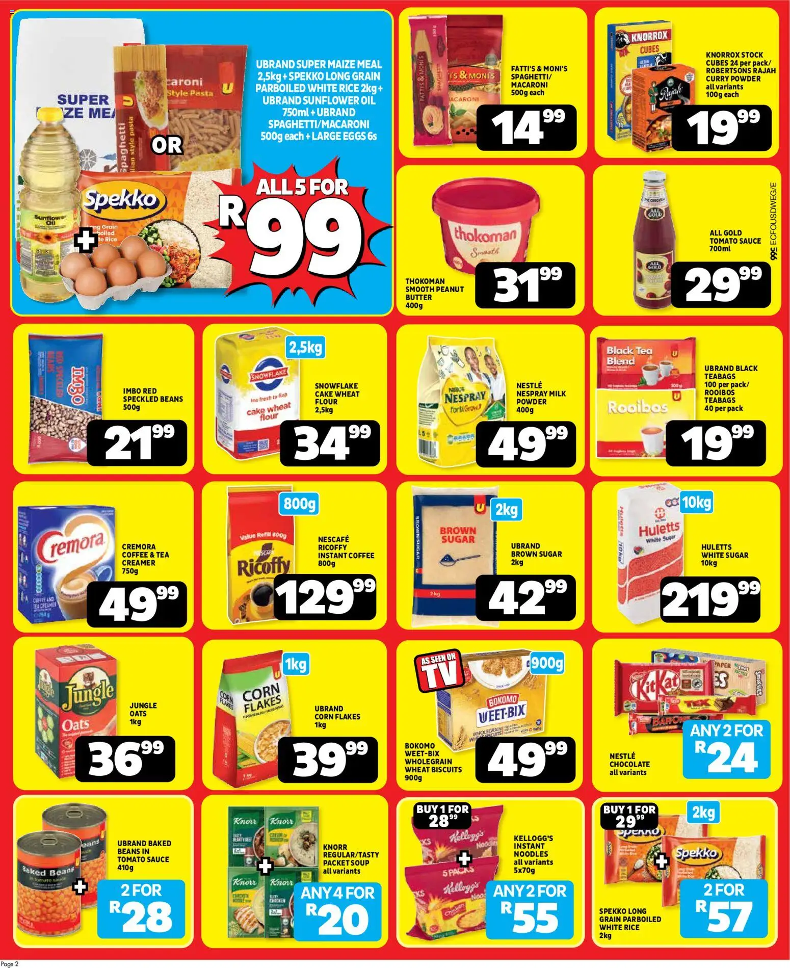 New Usave catalogue – valid from 20/07/2026 | Page: 2 | Products: Eggs, Powder, Paper, Estuche organizador de viaje