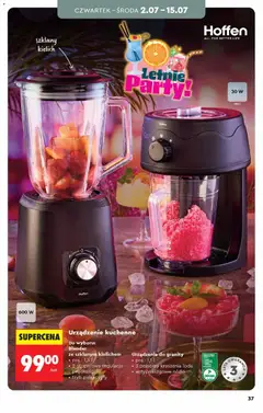 Pogląd oferty "Blender, Do wyboru: ze szklanym kielichem • poj.: 1,5 l • 2-stopniowa regulacja prędkości • tryb pulsacyjny" - ważna od 27.06.2026 | Strona: 37 | Produkty: Blender