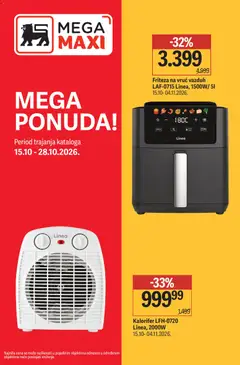 Mega Maxi katalog - pregled Mega Maxi kataloga - važi od 15.10.2026
