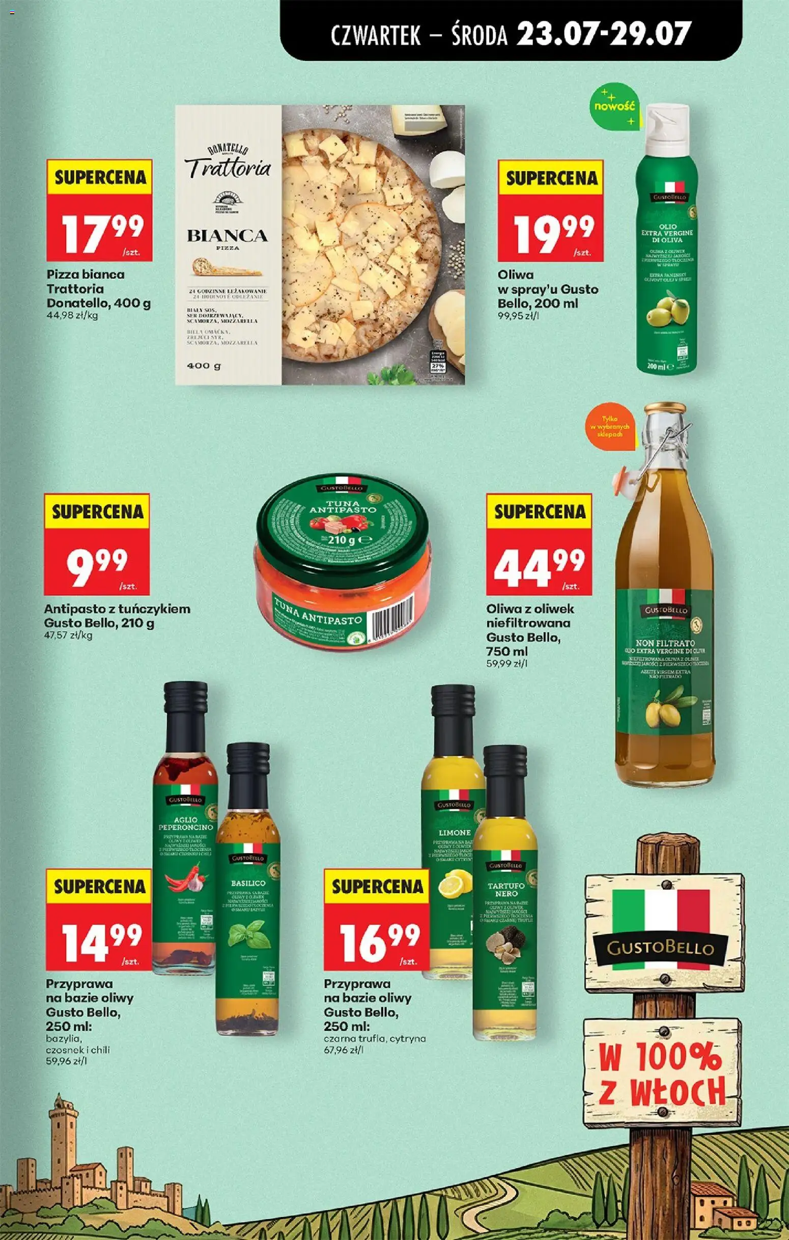 Biedronka gazetka od czwartku od 23.07.2026 | Strona: 63 | Produkty: Czosnek, Chili, Oliwa z oliwek, Ser