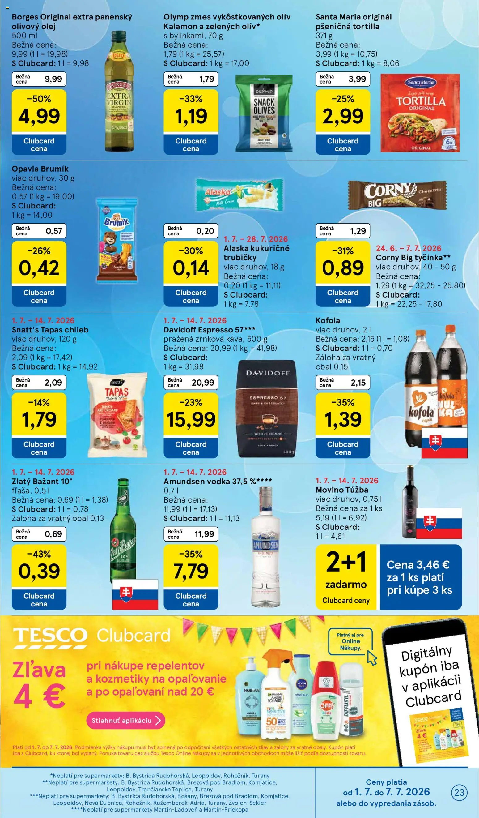 Nové Tesco akcie – leták je platný od 01.07.2026 | Strana: 23