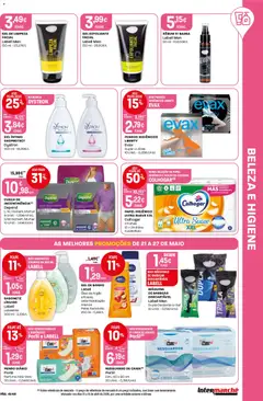 Pré-visualização Intermarché folheto válido de 21.05.2026 | Página: 41 | Produtos: Pensos higiénicos, Cama, Sabonete, Banho