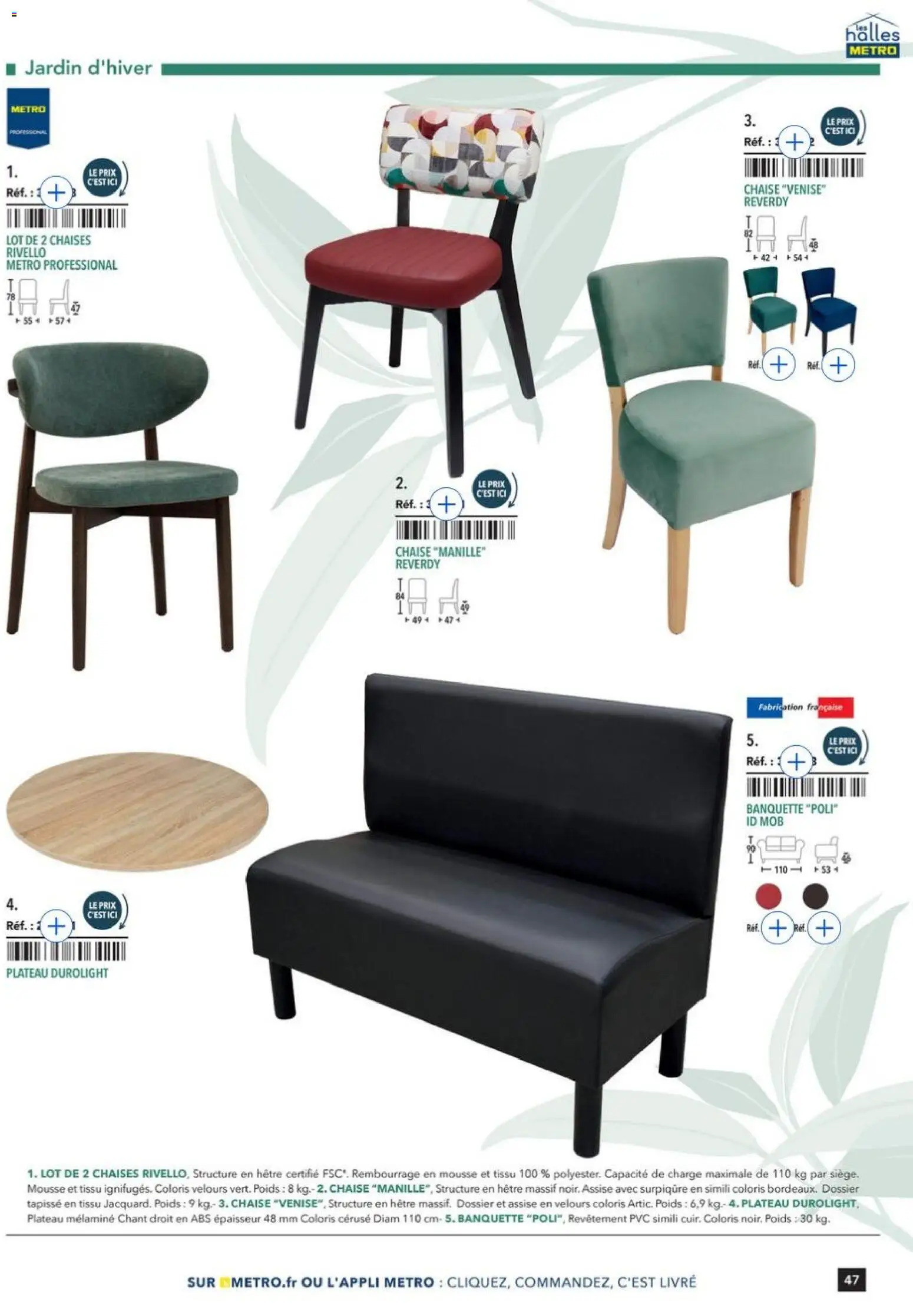 {H1} | Page: 47 | Produits: Plateau, Poids, Mousse, Livre