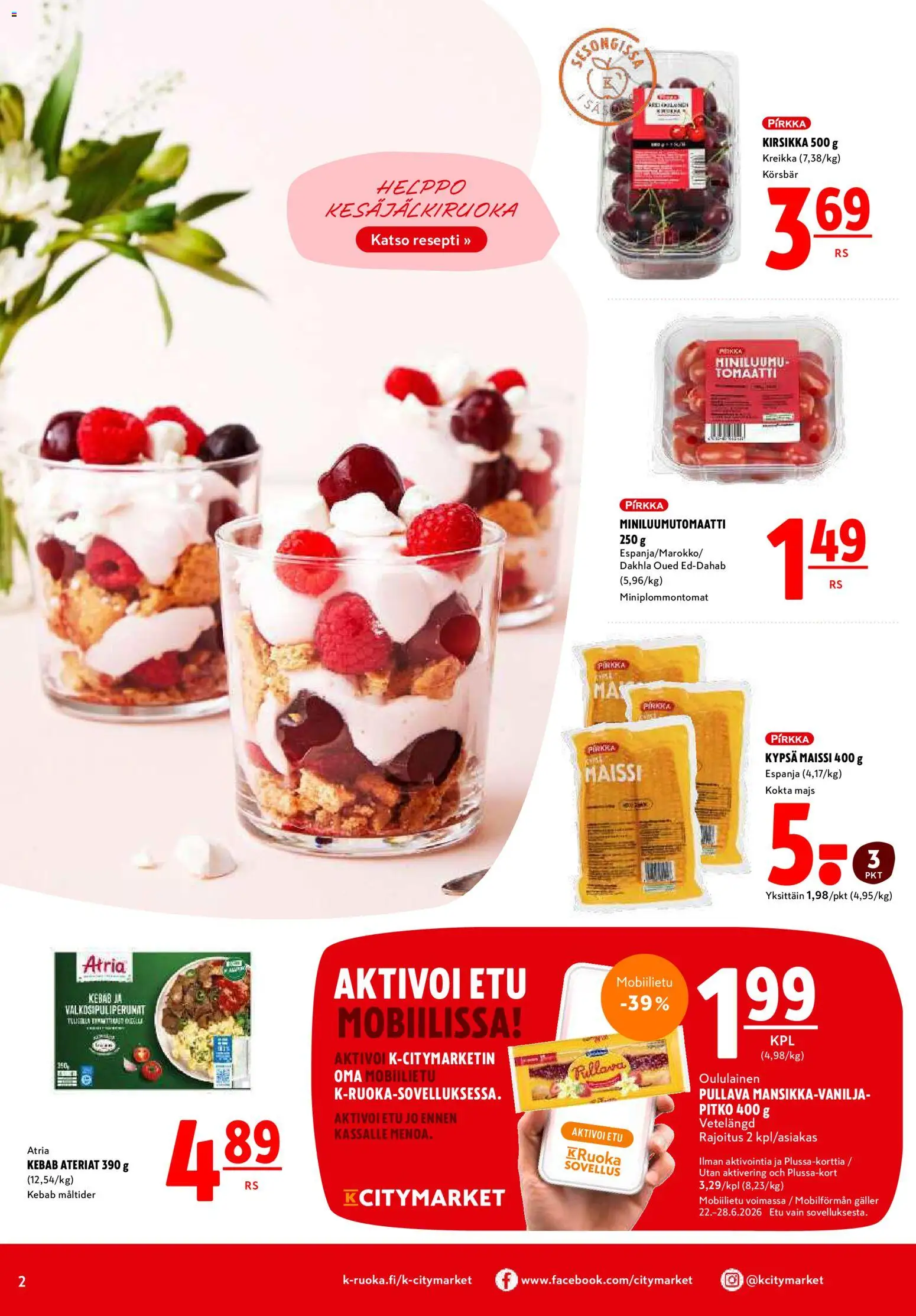 K-Citymarket tarjoukset – voimassa 22/06/2026 alkaen | Sivu: 2