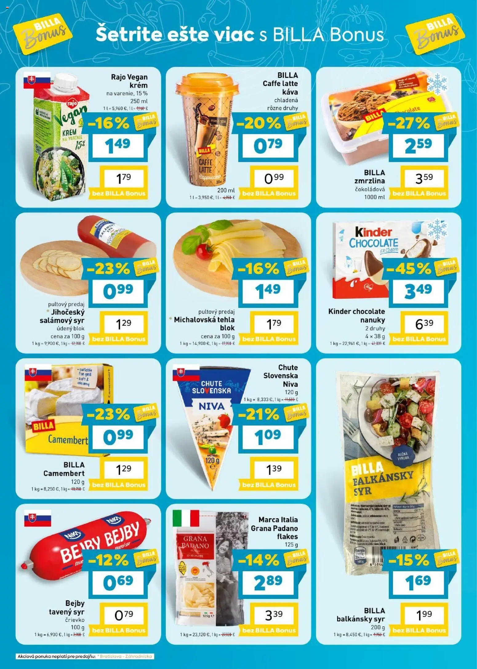 Nové Billa akcie – leták je platný od 16.09.2026 | Strana: 29 | Produkty: Sušienky, Lindt, Oblátky, Cukríky