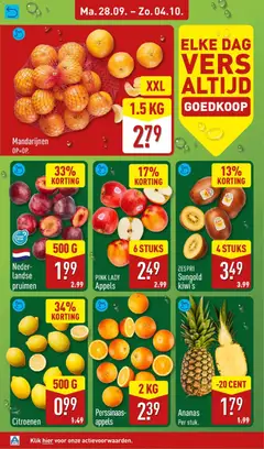 Perssinaas-appels, Perssinaas-appels 2 KG - Voorbeeld van een folder van Aldi, geldig van 28-09-2026 | Pagina: 4