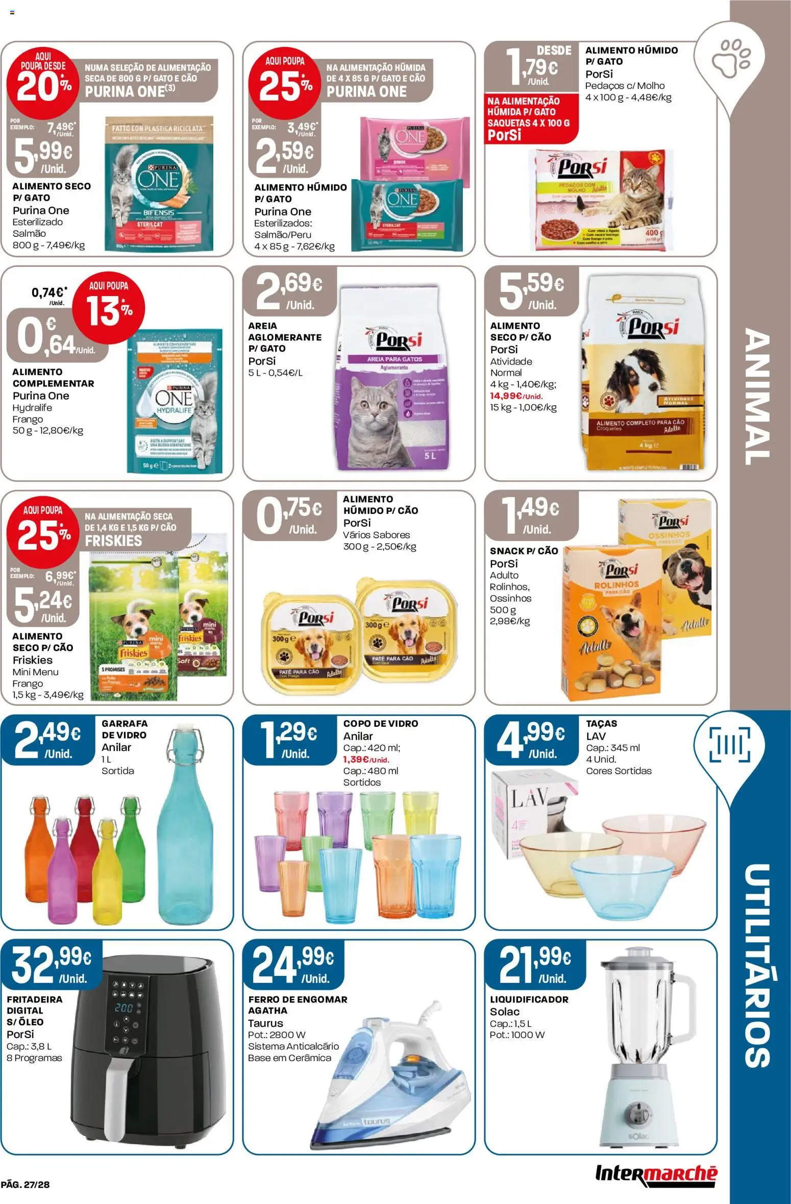 Intermarché Folheto Contact │ válido de 09/07/2026 | Página: 27 | Produtos: Ferro, Base, Liquidificador, Salmão