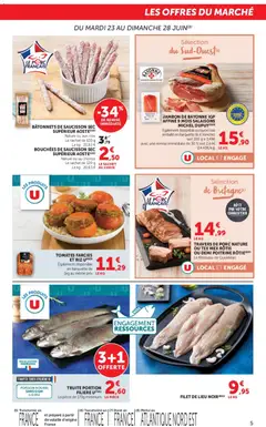 U Express - Prévisualisation de U Express catalogue valide à partir de 23/06/2026 | Page: 5 | Produits: Saucisson, Saucisson sec, Travers de porc, Riz