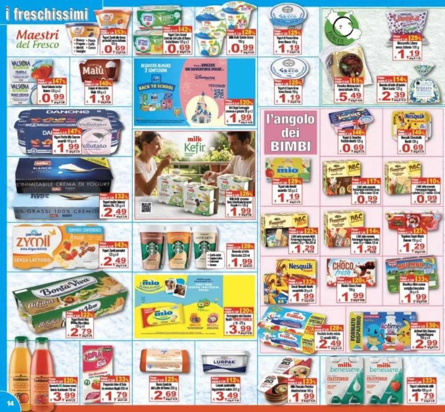 Volantino CTS del 23/09/2026 | Pagina: 14 | Prodotti: Kefir, Crema, Yogurt, Senza lattosio