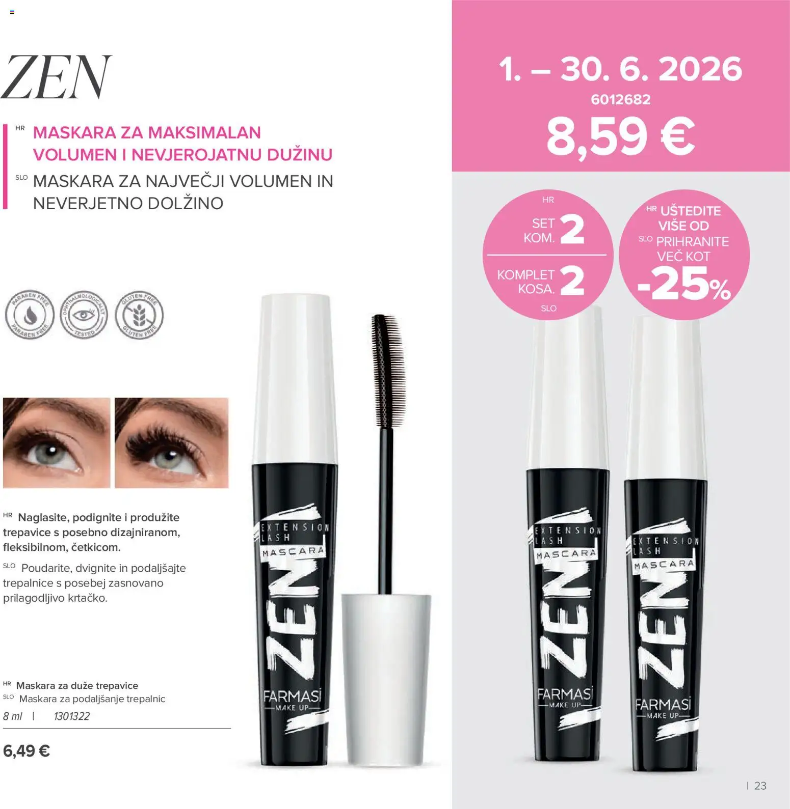 Farmasi katalog | vrijedi od 01.05.2026 | Stranica: 23 | Proizvodi: Maskara