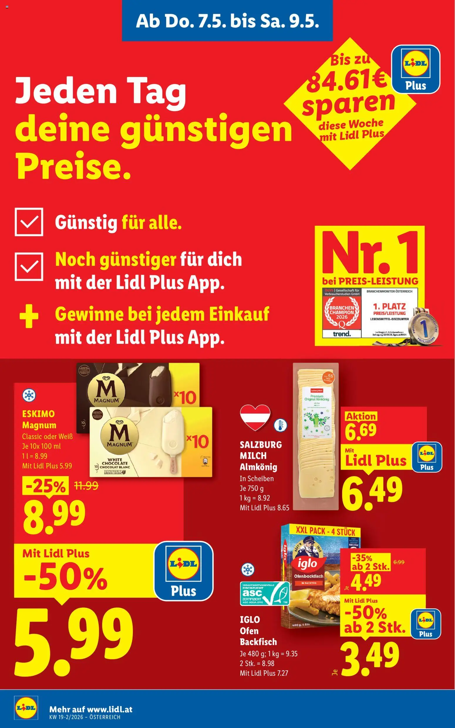 Lidl Flugblatt - Oberpullendorf, Güssing, Oberwart gültig ab 07.05.2026 | Seite: 2 | Produkte: Ofen, Milch