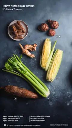 Pré-visualização Makro Especial Frutas e Verduras 2026 válido de 06.03.2026 | Página: 16 | Produtos: Açafrão, Milho