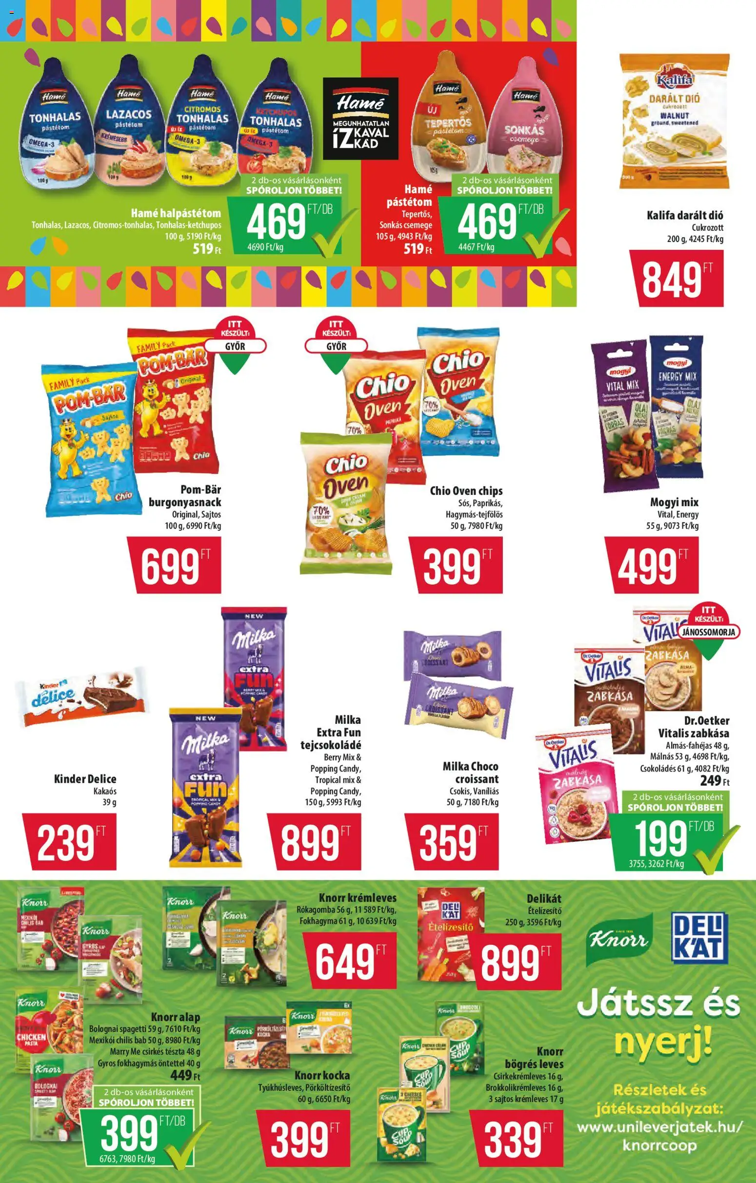 COOP akciós ujság - amely érvényes a következő dátumtól: 2026.10.08. | Oldal: 9 | Termékek: Milka, Bab, Leves, Chilis bab